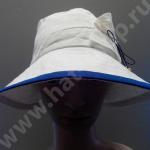 Шляпка "Астра" из льна 100%, цвет бело-синий