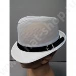 Шляпа "Молодёжная" из хлопка с полиэстеролом в сетку, цвет белый